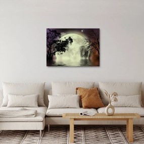 Tablou - Lună plină deasupra apei (70x50 cm)
