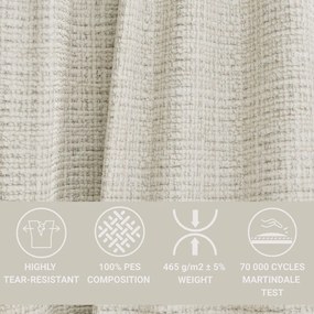 Colțar grej cu tapițerie din chenille (cu colț pe partea dreaptă/în formă de ”L”) Kirou – Maison de Rêve