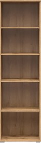 Biblioteca ZELE, stejar wotan, PAL, 56x41x195 cm