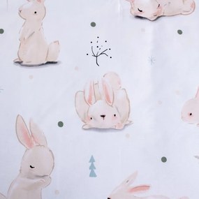 Lenjerie de pat din bumbac pentru patut BUNNIES albă Dimensiune lenjerie de pat: 40 x 60 cm | 100 x 135 cm