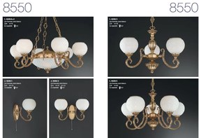Aplica clasica din alama cu 2 brate design italian 8550