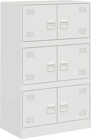 vidaXL Servantă, alb, 67x39x107 cm, oțel