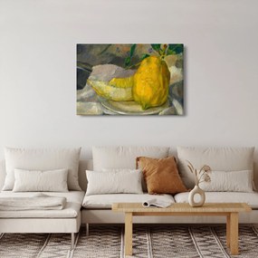 Tablou - French 19th Century, Melon and Lemon, reproducere (90x60 cm)