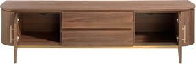 Comoda TV moderna design LUX Wood and Gold