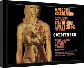 Poster înrămat James Bond - Goldfinger - Projection