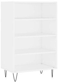 vidaXL Dulap înalt, alb, 57x35x90 cm, lemn compozit