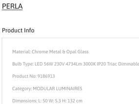 Aplica LED XXL suspendata design decorativ BRILLANTE