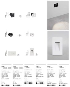 Spot LED incastrat iluminat exterior IP65 CAEL 3000K antracit