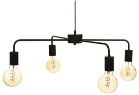 Lustra Kelly, industrial, metal, 69xH18 cm, cablu 80 cm