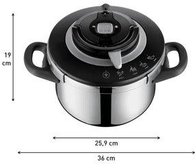 Tefal - Oală sub presiune inox 4,5 l CLIPSO+ CHEF