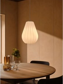 Nordlux - Lampă suspendată SALLINO cu cablu, 1xE27/15W/230V, Ø 24 cm, albă