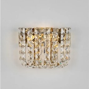 Aplica de perete LED auriu, cristale sticla CELYSIA