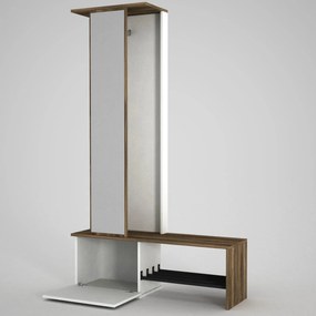 Cuier Ponte - White, Walnut