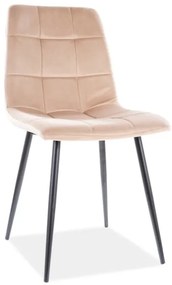 Scaun de sufragerie Marlana (maro deschis + negru). Promo -7%. 1050506