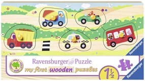 PUZZLE DIN LEMN CU VEHICULE, 5 PIESE - RAVENSBURGER (RVSPC03236)