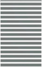 vidaXL Jaluzea tip zebra gri închis lățime țesătură 145,9 cm poliester