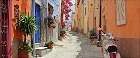 Tablou cu strada din Sardinia (120x50 cm)