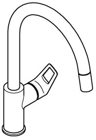 GROHE 30556000 - Baterie pentru chiuvetă START LOOP, 357 mm, crom lucios