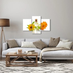 Tablou cu ulei de flori (90x60 cm)