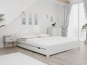Pat IKAROS 180 x 200 cm, alba Saltea: fara saltea, Somiera: cu somiera din laturi