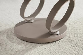 Masuta de cafea moderna cu doua blaturi rotative din ceramica DANCING RINGS 80-135cm