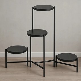 Suport metalic pentru flori - 4 niveluri