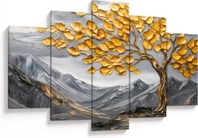 Tablou – Arbore cu frunze aurii (150x105 cm)