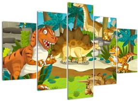 Tablou - Dinozaurii (150x105 cm)