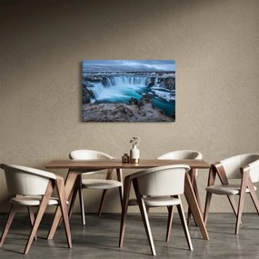Tablou - Priveliște la cascade (90x60 cm)
