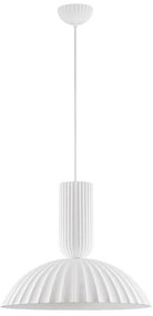 Lustra suspendata design decorativ Ghips, AMMOS alb