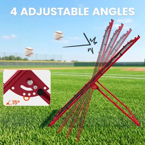 SPORTNOW Plasă de Rimbalans rimbalzator pitchback retur | Aosom Romania