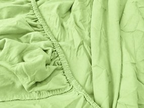 Cearsaf Jersey EXCLUSIVE verde deschis 90 x 200 cm