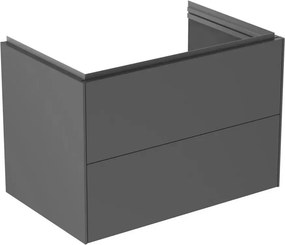 Dulap baza suspendat Ideal Standard Atelier Conca 2 sertare antracit mat 80 cm