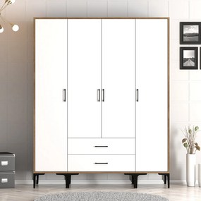 Dulap de haine Kiara STS (Nuc + Alb). 1088350
