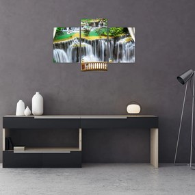 Tablou - Privire la cascade magice (90x60 cm)