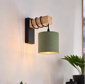 BRILAGI - Aplica de perete NUBILA 1xE27/60W/230V maro/negru/verde