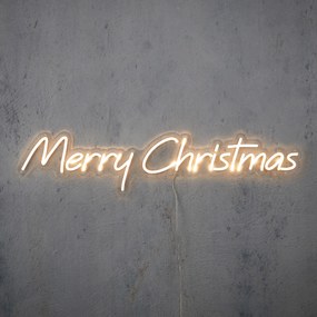 Lampă de perete cu neon alb pentru Crăciun - Merry Christmas