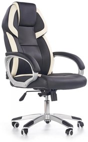Scaun de birou Barton negru alb