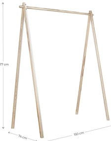Suport pentru haine în culoare naturală Hongi – Karup Design