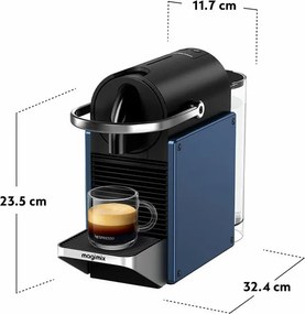 Espressor DeLonghi Pixie EN127.BL, 1260 W, 19 bari, 0,7 L, Nespresso, Oprire automata, Albastru