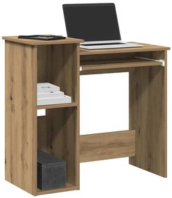 vidaXL Birou cu rafturi stejar artizanal 84x40x78 cm, lemn prelucrat