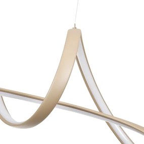 Brilagi-LED Lustră reglabilă pe cablu TWISTER LED/60W/230V 3000-6000K bej+telecomandă