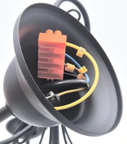 Lustră pe lanț DONATO 5xE14/40W/230V negru