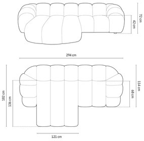Colțar verde (cu colț pe partea stângă ) Diana – Micadoni