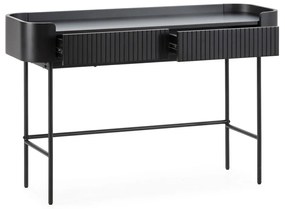 Masă consolă neagră 40x120 cm Willa – MOME