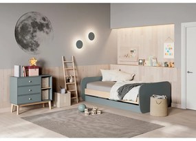 Comodă de copii verde prăfuit 90x81x40 cm Esteban – Marckeric