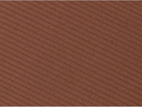 Canapea portocalie cu tapițerie din catifea reiată 242 cm Giorgia – Bobochic Paris