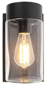 Lampă de perete exterioară modernă din oțel inoxidabil negru IP44 - Jarra