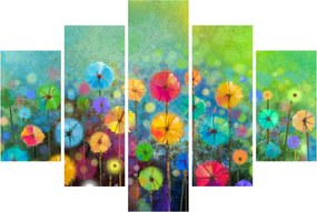 Tablou - Flori abstract (150x105 cm)