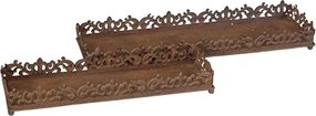 Tava Rusty din metal ruginiu 50x15x6 cm
